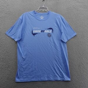 Fanatics NYC Football Club Undeniable T Shirt XL Blue Men Soccer MLS Cotton